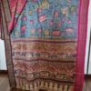 Pen Kalamkari work on handwoven Vidarbha Karvati kinar Tussar silk saree