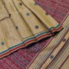 Handwoven Tissue Cotton saree with kantha stick work