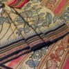 Pen kalamkari work on Vidharba Tussar silk saree