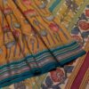 Pen Kalamkari work on Handwoven Vidarbha Tussar silk saree